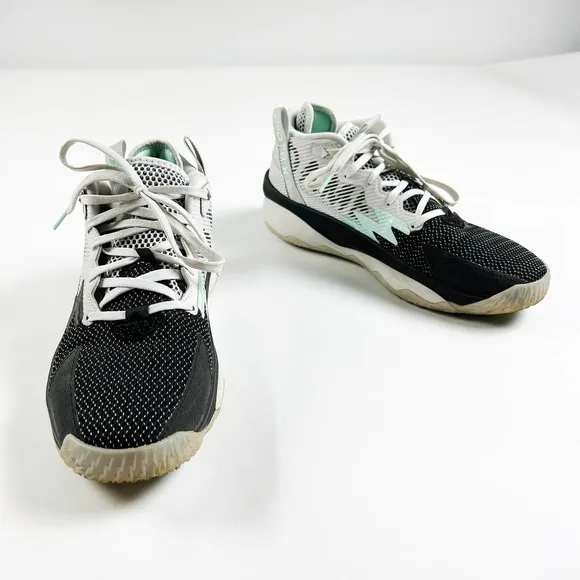 Adidas originals DAME 8 shoes black white mint green unisex womens 10 MENS 9