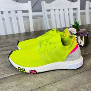 Adidas Originals NMD Racer Primeknit Lifestyle Semi Solar Yellow Women’s 9.5