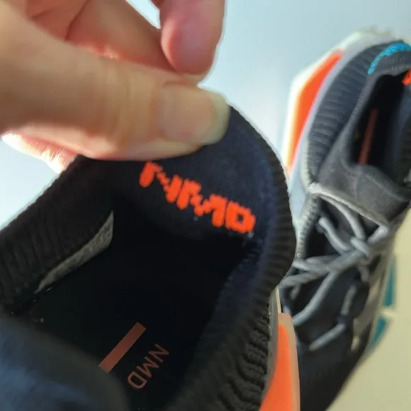 adidas Originals NMD S1 Core Black Teal Orange Running Shoe US Men 6 Women’s 7