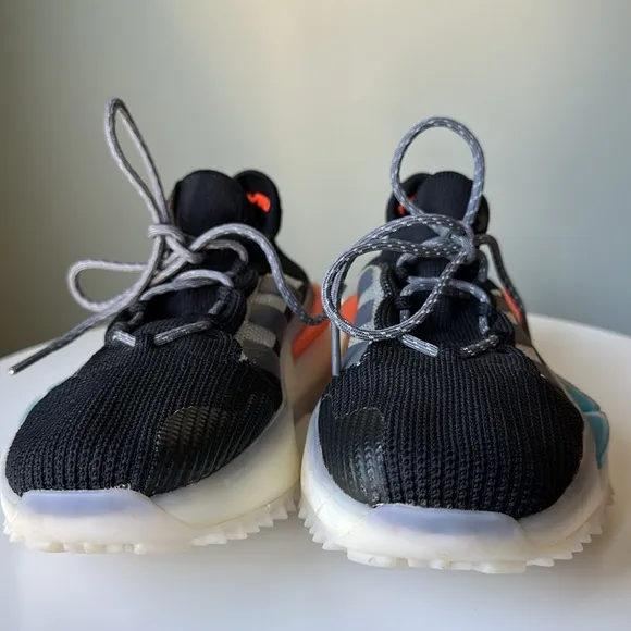 adidas Originals NMD S1 Core Black Teal Orange Running Shoe US Men 6 Women’s 7