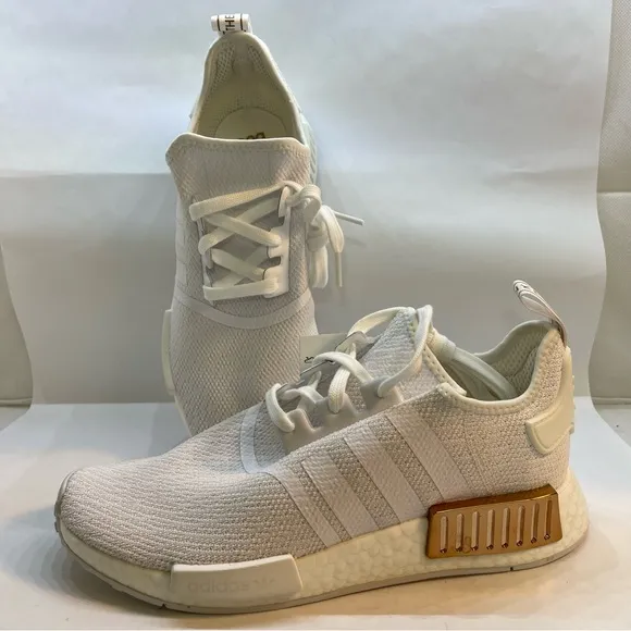 Adidas Originals NMD_R1 S White/Copper Running Shoes FV1788 Women’s Size 9.5
