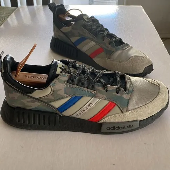 Adidas Originals Boston Super x R1 Never Camo Pack Men’s Shoes G27936 Size 12