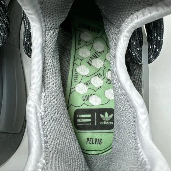 Adidas Pharrell x NMD Human Race Animal Print Grey Shoes ID1531 Men’s Size 8.5