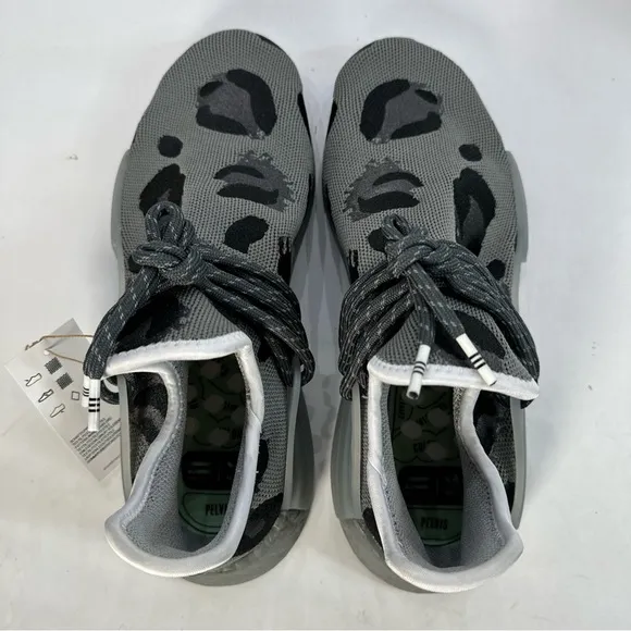 Adidas Pharrell x NMD Human Race Animal Print Grey Shoes ID1531 Men’s Size 8.5