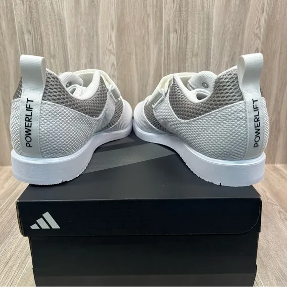 Adidas Powerlift 5 White Black Synthetic Lace Up Weightlifting Shoes Men’s sizes