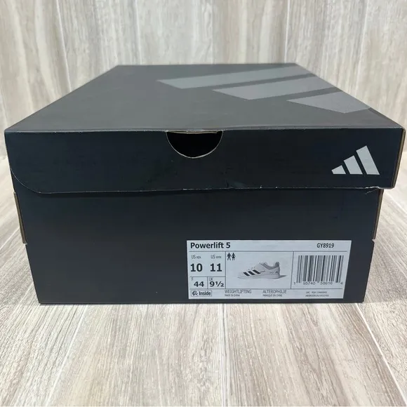 Adidas Powerlift 5 White Black Synthetic Lace Up Weightlifting Shoes Men’s sizes