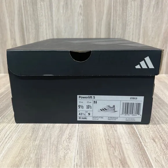 Adidas Powerlift 5 White Black Synthetic Lace Up Weightlifting Shoes Men’s sizes