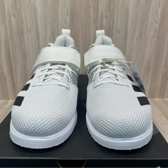 Adidas Powerlift 5 White Black Synthetic Lace Up Weightlifting Shoes Men’s sizes
