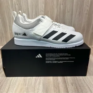 Adidas Powerlift 5 White Black Synthetic Lace Up Weightlifting Shoes Men’s sizes