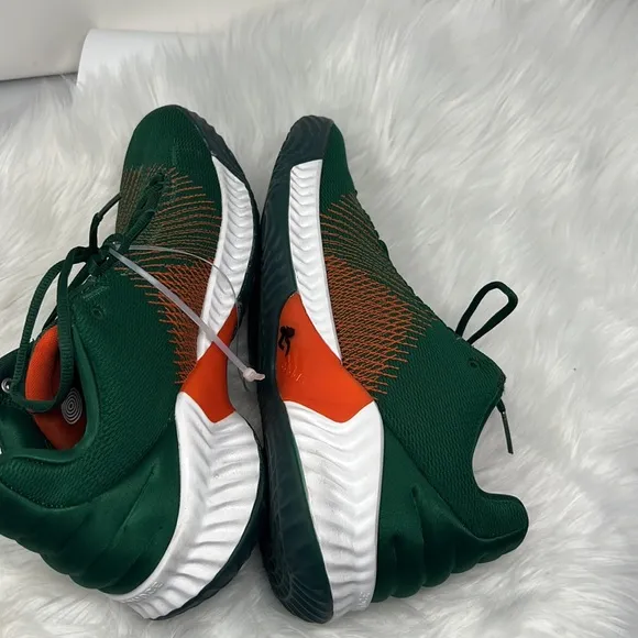 Adidas Pro Bounce 2018 Miami Hurricanes Shoes Men’s Size 13