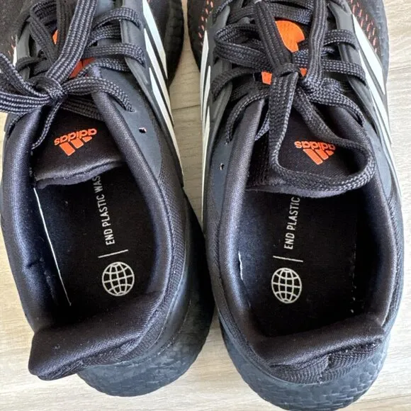 Adidas Pureboost Schwarz‎ Carbon EUR 41.5 US 8 HQ1455 Men’s Black Orange Shoes