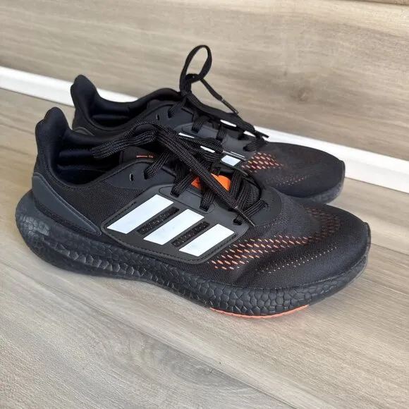 Adidas Pureboost Schwarz‎ Carbon EUR 41.5 US 8 HQ1455 Men’s Black Orange Shoes