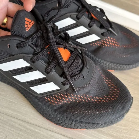 Adidas Pureboost Schwarz‎ Carbon EUR 41.5 US 8 HQ1455 Men’s Black Orange Shoes