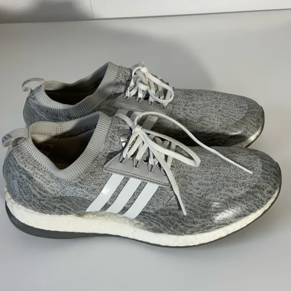 Adidas Pureboost XG Gray White Marathon Running Shoes Women’s Low Cut Women’s 9