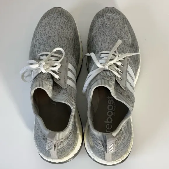 Adidas Pureboost XG Gray White Marathon Running Shoes Women’s Low Cut Women’s 9