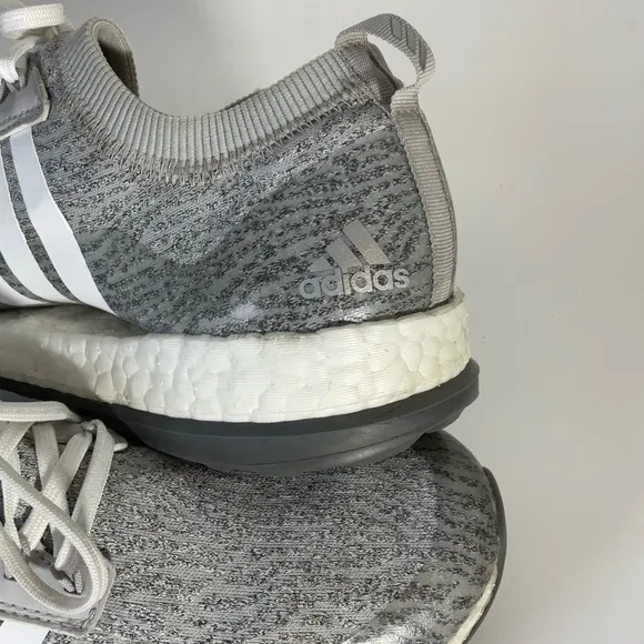 Adidas Pureboost XG Gray White Marathon Running Shoes Women’s Low Cut Women’s 9