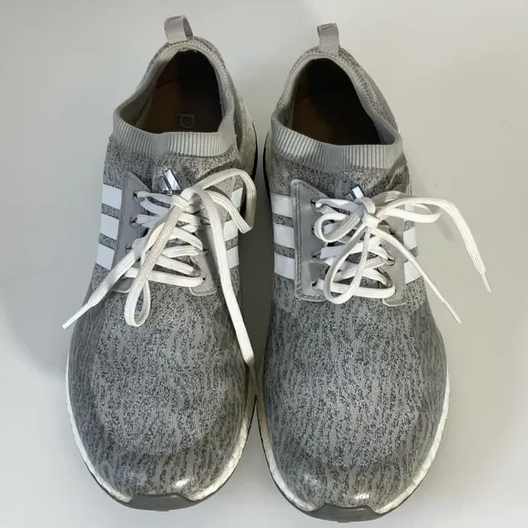 Adidas Pureboost XG Gray White Marathon Running Shoes Women’s Low Cut Women’s 9
