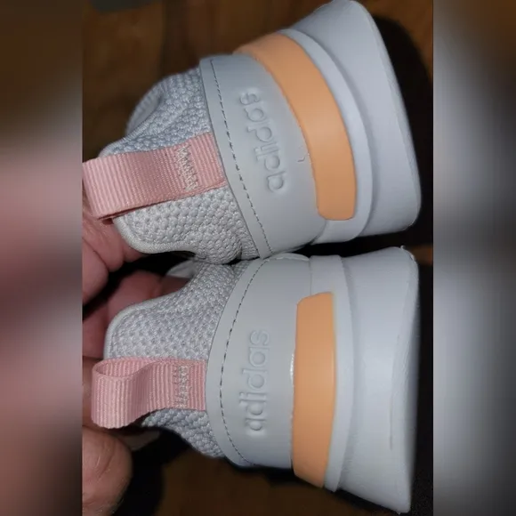 Adidas Racer TR21 'Grey Acid Orange' shoes; Unisex toddler size 10K