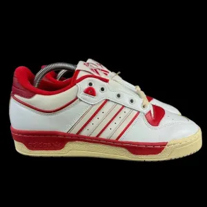Adidas Rivalry Low 86 White Off White Red Shoes GZ2557 Men's Sizes 8 - 12.5