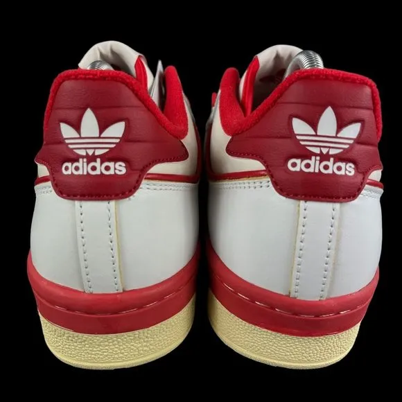 Adidas Rivalry Low 86 White Off White Red Shoes GZ2557 Men's Sizes 8 - 12.5