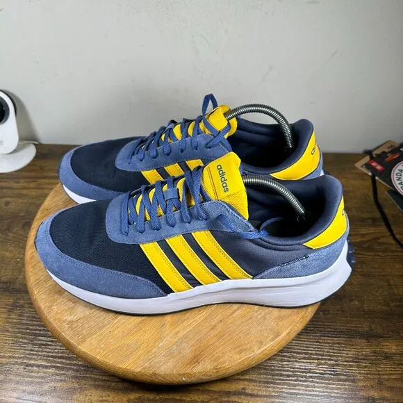 Adidas Run 70s Blue Gold Lifestyle Shoes Men’s Size 12.5