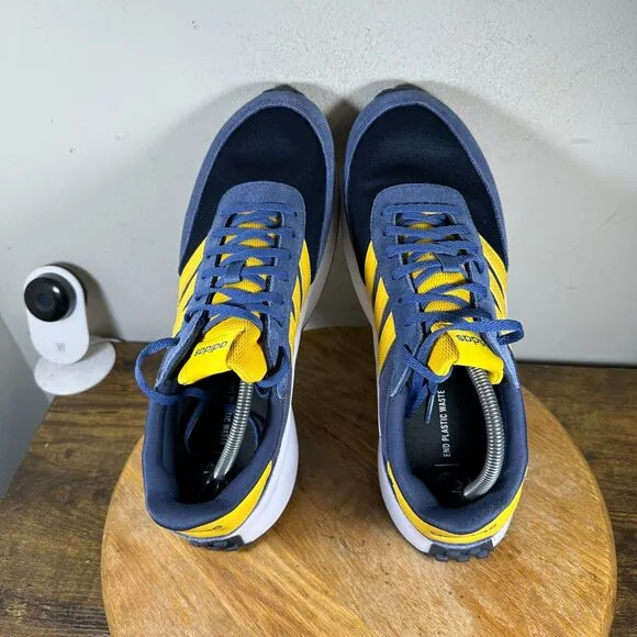 Adidas Run 70s Blue Gold Lifestyle Shoes Men’s Size 12.5