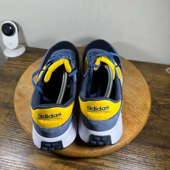 Adidas Run 70s Blue Gold Lifestyle Shoes Men’s Size 12.5