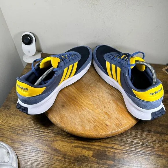 Adidas Run 70s Blue Gold Lifestyle Shoes Men’s Size 12.5