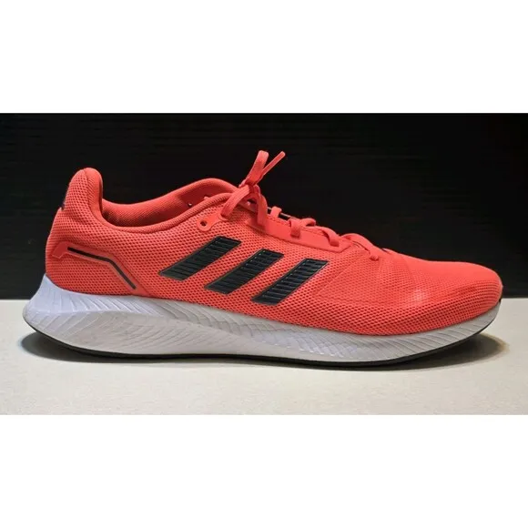 ADIDAS RUN FALCON 2.0 RUNNING LACE-UP MEN'S SHOES 2021 SOLAR RED SIZE 11.5, NEW
