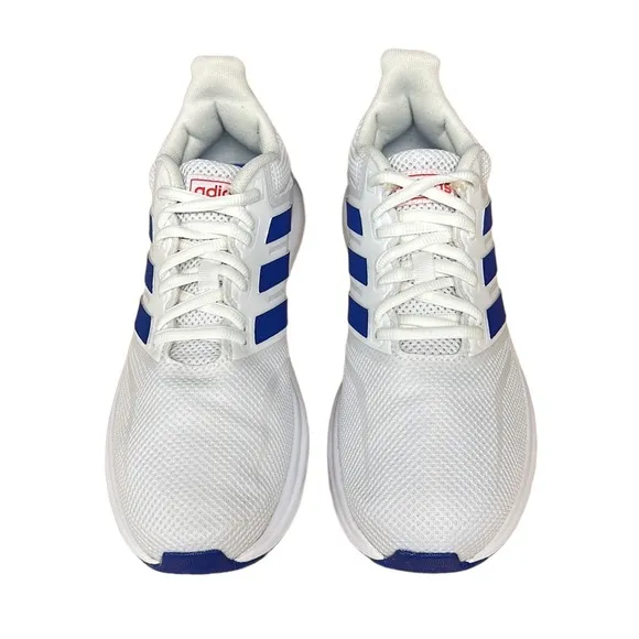Adidas Runfalcon Men's Running Athletic Shoes White/Blue/Gray EF0148 Size 7 EUC
