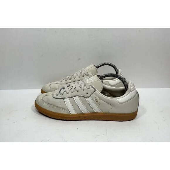 Adidas Samba OG Beige Aluminium Gum Sole Sneakers Women’s Size 8.5 IE7013 Shoes