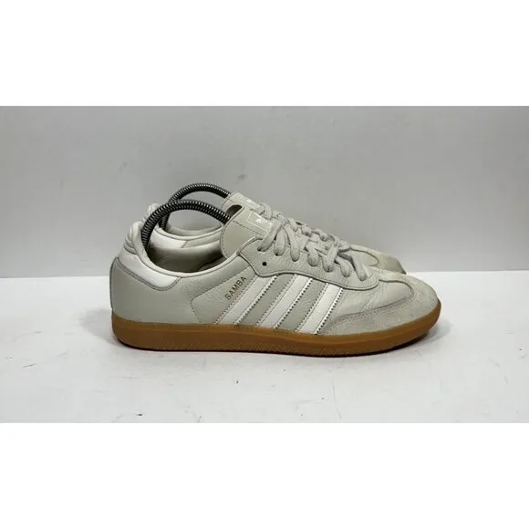 Adidas Samba OG Beige Aluminium Gum Sole Sneakers Women’s Size 8.5 IE7013 Shoes