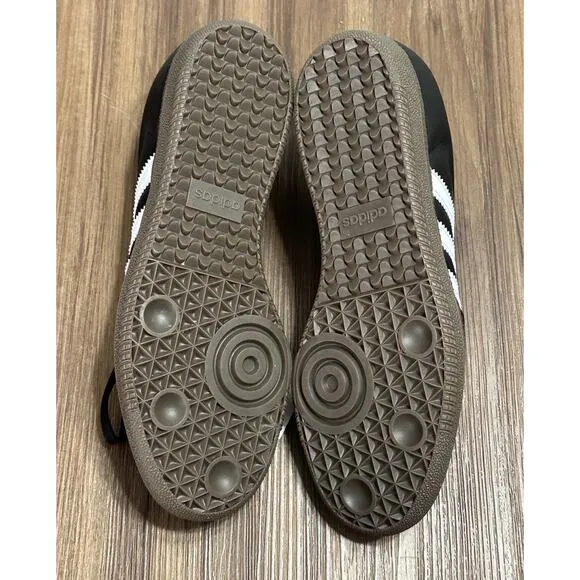Adidas Samba OG Kids Leather Sneaker Shoe Black/White (IE3676) Unisex Sz US 6.5