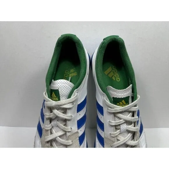 Adidas Samba Nua II 2010 Men’s Size 11.5 Soccer Shoes White Green Blue G17168