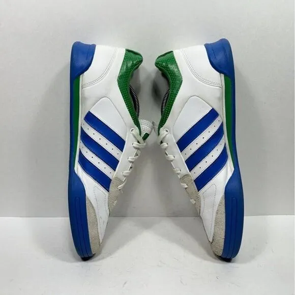 Adidas Samba Nua II 2010 Men’s Size 11.5 Soccer Shoes White Green Blue G17168