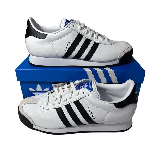 Adidas Samoa NWT men’s shoes white &amp; black size 10