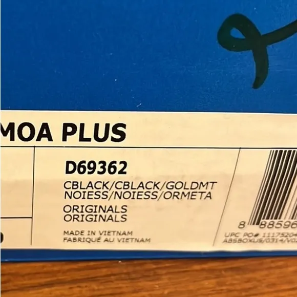 Adidas Samoa Plus shoes sneakers new D69362 black gold Men’s Size 9.5
