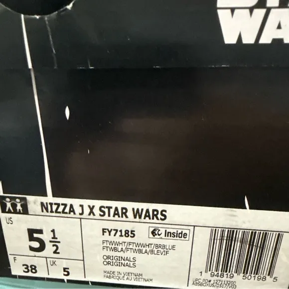 Adidas Shoes Nizza J X Star Wars Darth Vader/Leia - Men’s Size 5.5 US NEW IN BOX