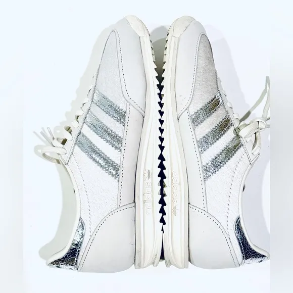 Adidas SL 72 OG shoes in orbit grey/silver metallic/ cloud white womens 6.5