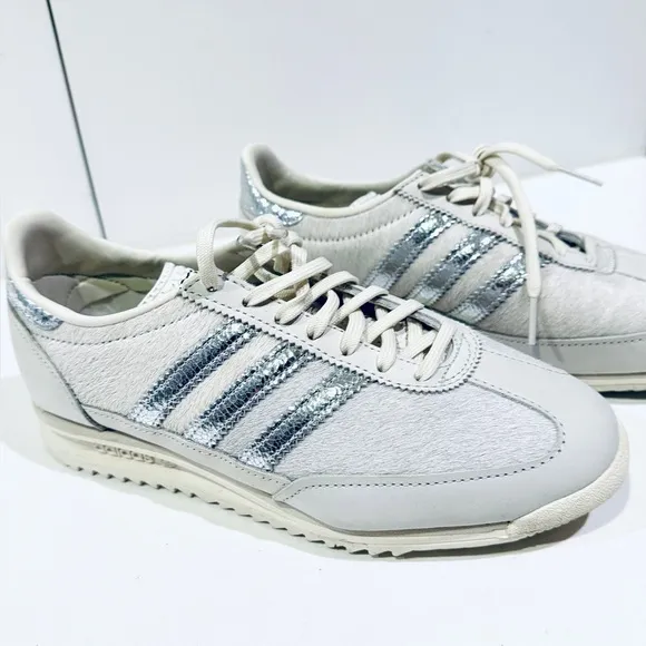 Adidas SL 72 OG shoes in orbit grey/silver metallic/ cloud white womens 6.5
