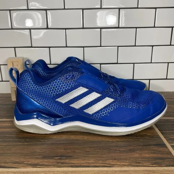 adidas Speed Trainer 3.0 Men's Sz 11.5 Shoes Blue Athletic Baseball Turf Sneaker