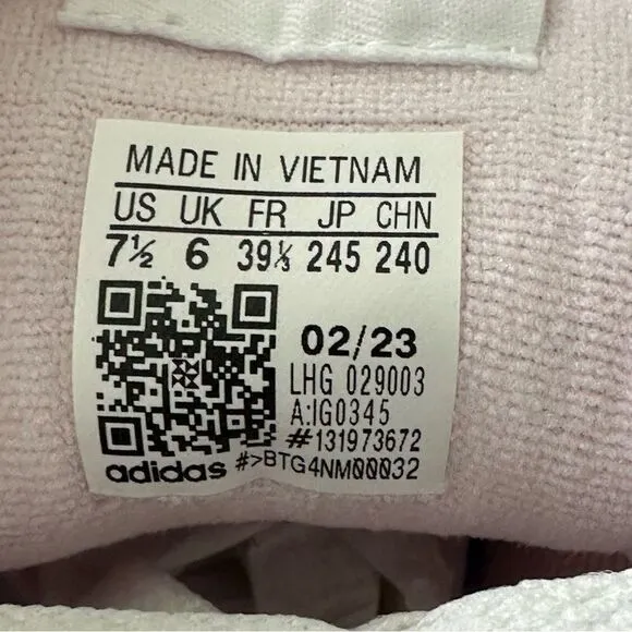 Adidas Stan Smith CS Clear Pink Women’s Athletic Shoe Size 7.5