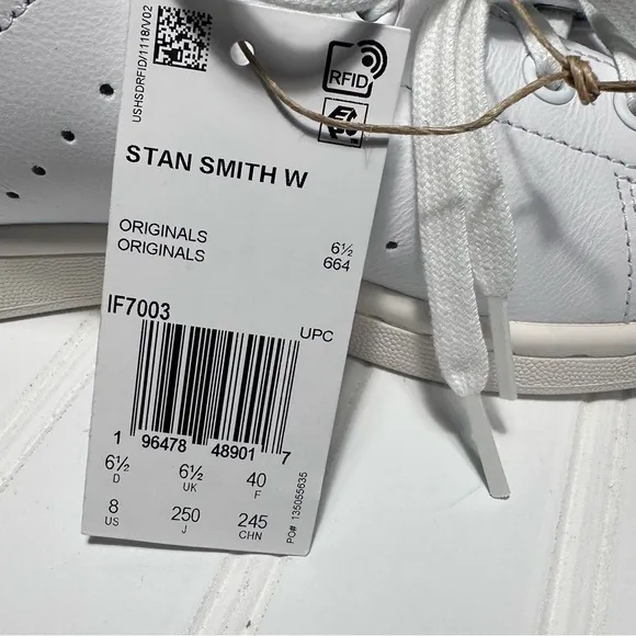 Adidas Stan Smith NWT women’s shoes white brown gold size 8
