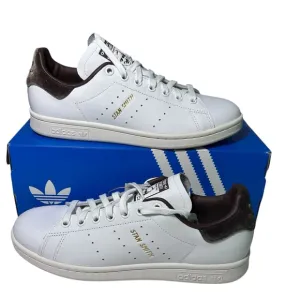 Adidas Stan Smith NWT women’s shoes white brown gold size 8