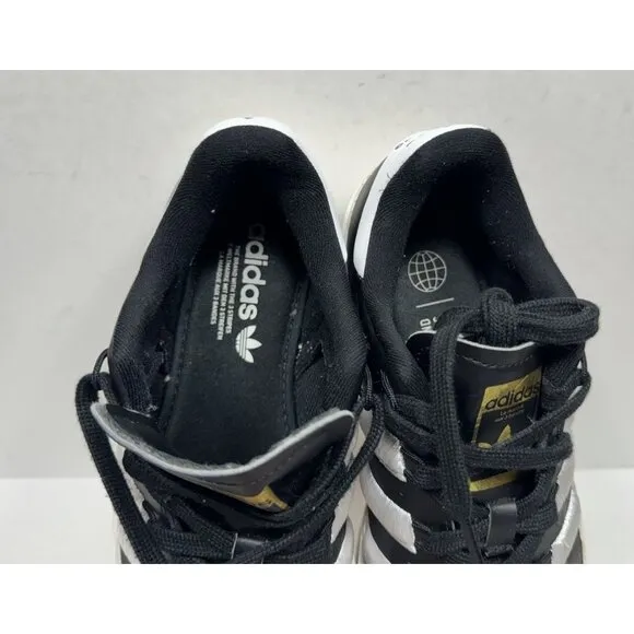 Adidas Superstar Bonega Black Gold Metallic Women’s Size 7.5 GX1841 Shoes