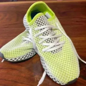 Adidas tennis shoes. Size men’s seven. Super cool!