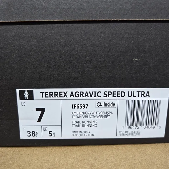 adidas Terrex Agravic Speed Ultra Women’s Trail Running Shoes – Size 7 New