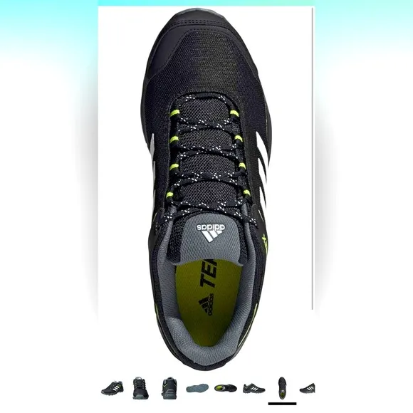 Adidas Terrex Eastrail Hiking Shoes Black and White Lightweight Size 11.5 NWT