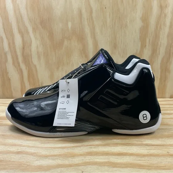 Adidas TMAC 3 Restomod GY2395 Magic 8 Ball Black White Snaekers Men’s Size 8