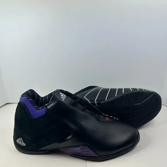 Adidas TMAC 3 Restomod Raptors Black Purple Basketball Shoe GY2394 Men’s Sz 10